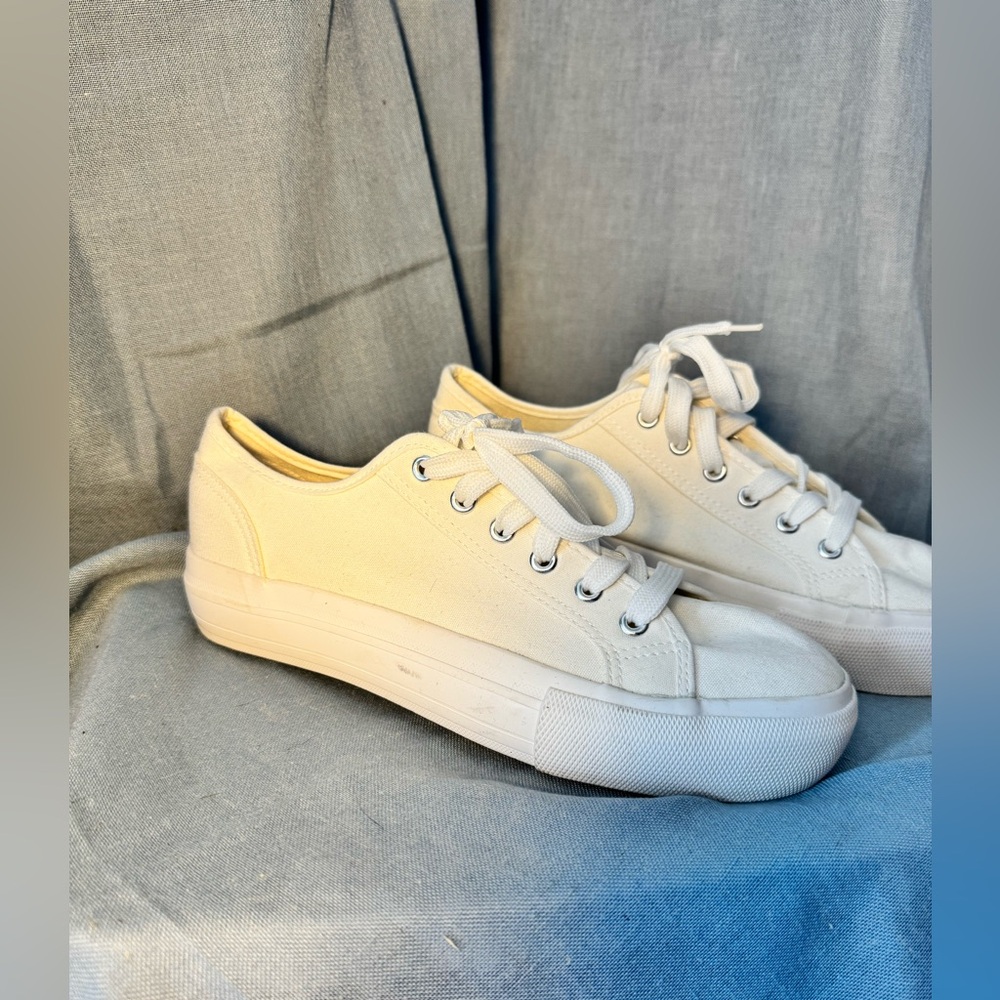 White Canvas Sneakers